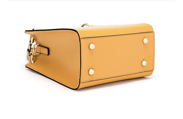 Alpina Leather Cowhide Handbag - Prime Adore