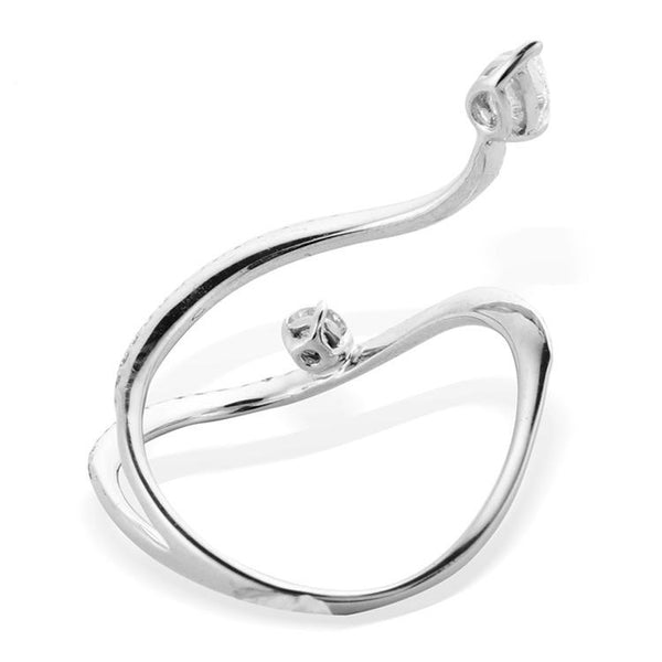Spiral Infinity Diamond Ring - Prime Adore