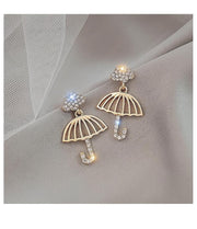 雨伞耳环925银针耳钉女简约2020新款潮小巧耳饰网红耳环饰品气质 - Prime Adore
