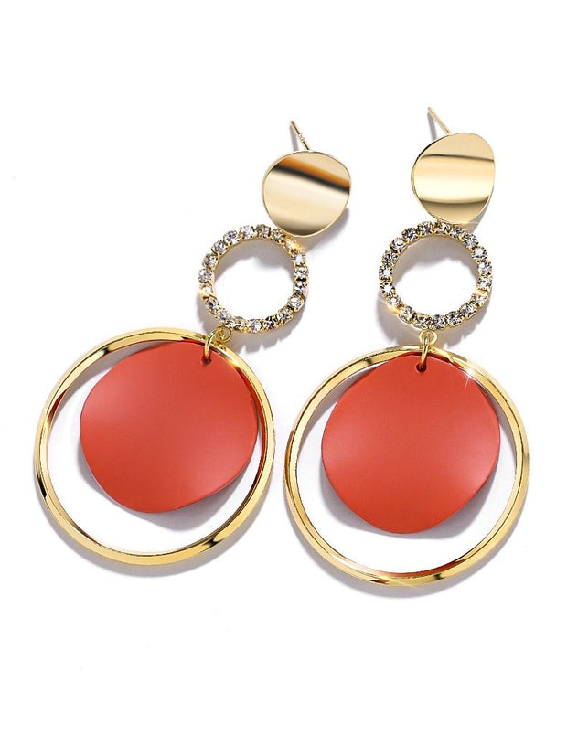 Exaggerated Circle Female Earrings - Prime Adore