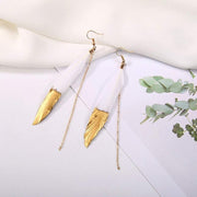 Golden Tip Angel Wing Earrings - Prime Adore