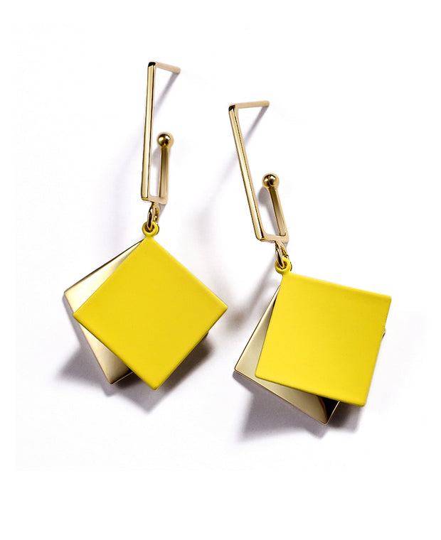 Korean Prime Squares Earrings - Prime Adore