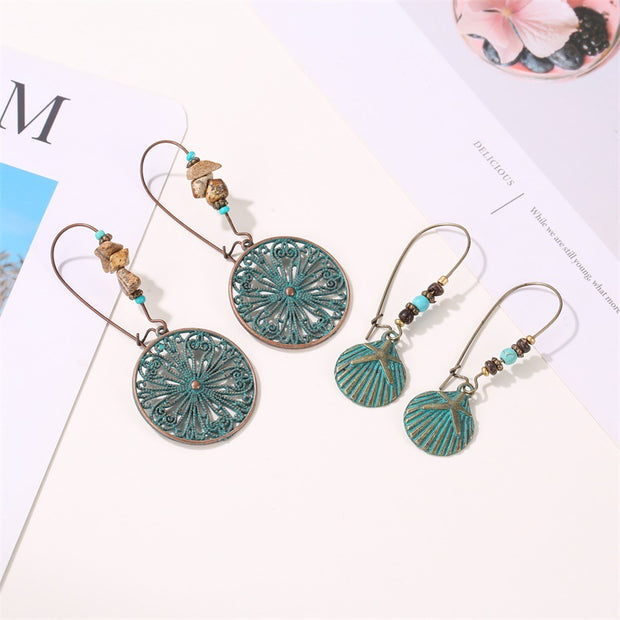 Bohemian Retro Carving Earrings - Prime Adore