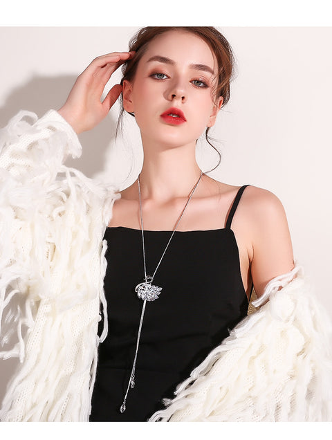 Vivacious Swan Necklace - Prime Adore