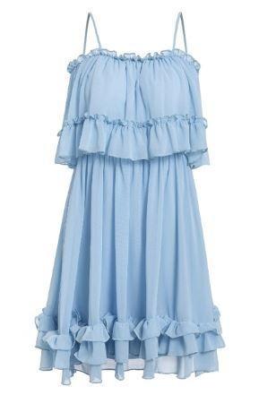 Ruffle Off Shoulder Dress - Prime Adore