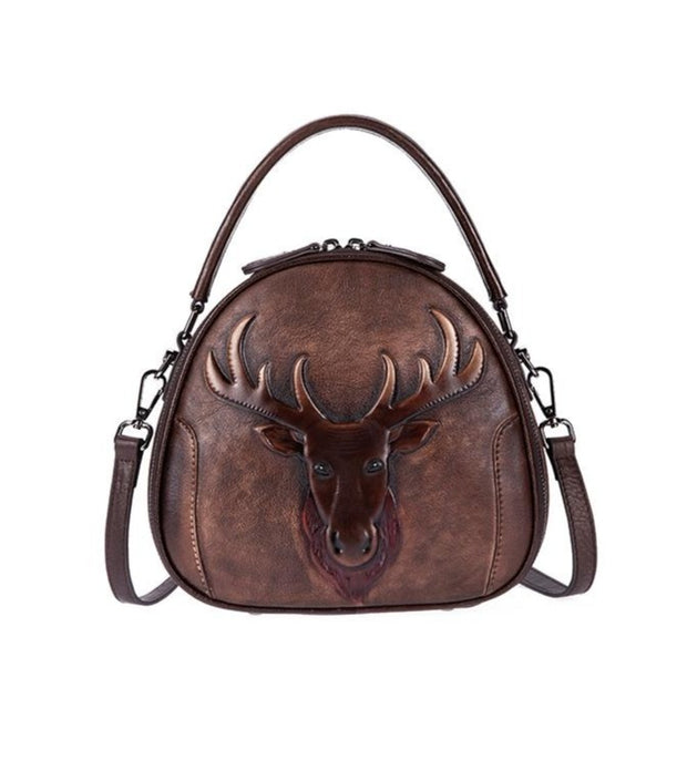 Retro Leather Moose Bag - Prime Adore