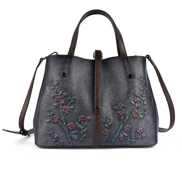 Gratia Large Leather Handbag - Prime Adore