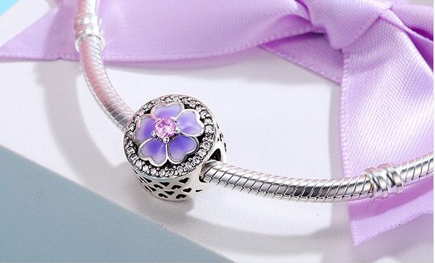 Sterling Silver Charm Variations - Purple/Pink Series - Prime Adore