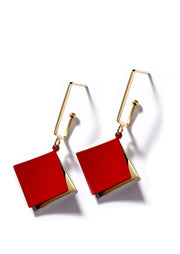 Korean Prime Squares Earrings - Prime Adore