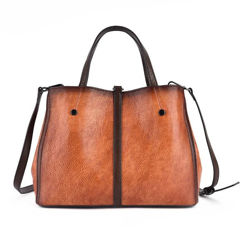 Gratia Large Leather Handbag - Prime Adore