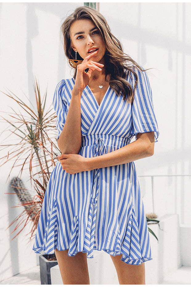 Seaside Wrap Dress - Prime Adore