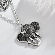 Silver Elephant Necklace Layers - Prime Adore