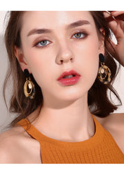 Leopard Print Retro Earrings - Prime Adore