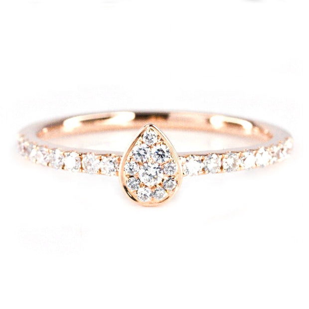 Vintage Tear Drop Ring - Prime Adore