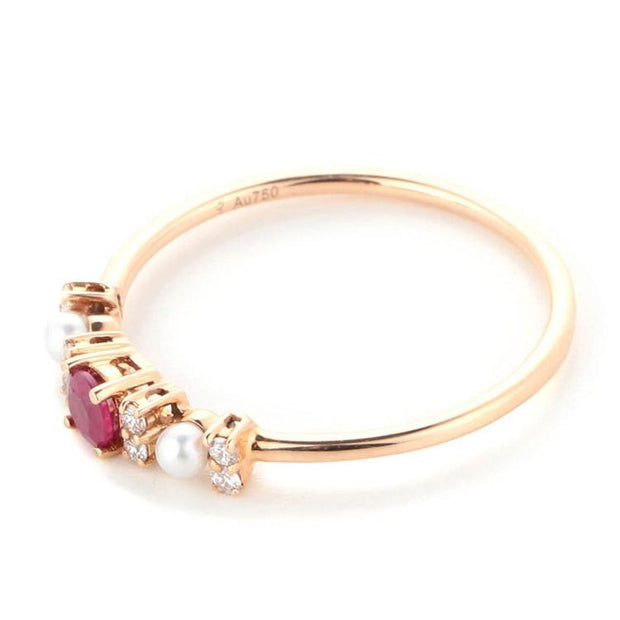 Ruby Water Pearl Ring - Prime Adore