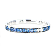Blue Sapphire Eternity Ring - Prime Adore