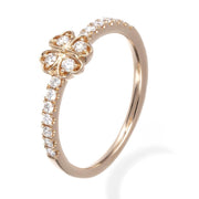 Mini Clover Diamond Ring - Prime Adore