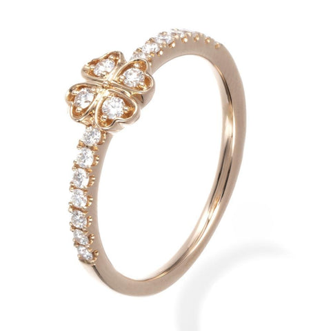Mini Clover Diamond Ring - Prime Adore