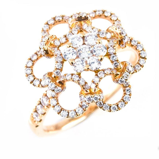 Fantasy Floral Diamond Ring - Prime Adore