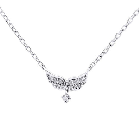 Sparkling Angel Wing Necklace - Prime Adore