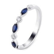 Sapphire Marquise Diamond Ring - Prime Adore