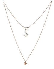 Geometric Golden Cube Necklace - Prime Adore