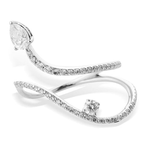 Spiral Infinity Diamond Ring - Prime Adore
