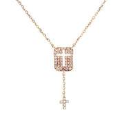 Double Cross Pendant Necklace - Prime Adore