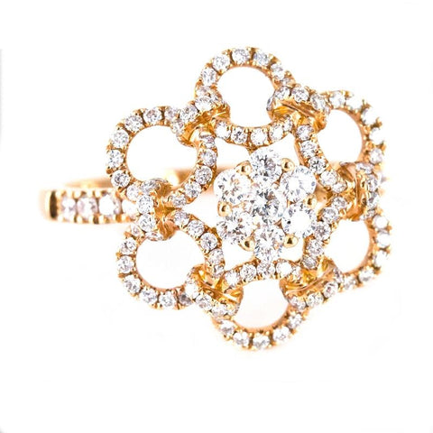 Fantasy Floral Diamond Ring - Prime Adore