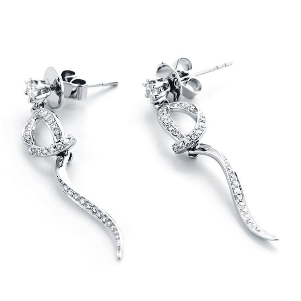 Prime Adore Diamond Snake Earrings - Prime Adore