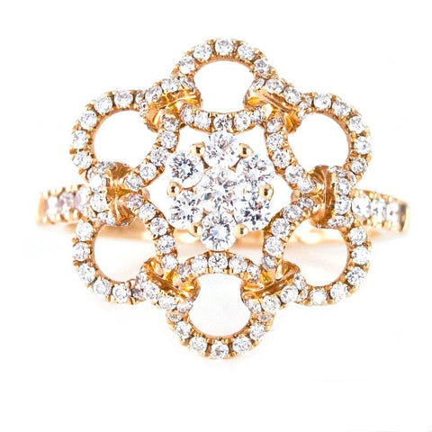 Fantasy Floral Diamond Ring - Prime Adore