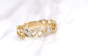 Sparkling Gold Waves Ring - Prime Adore