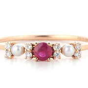 Ruby Water Pearl Ring - Prime Adore