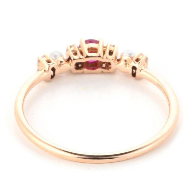 Ruby Water Pearl Ring - Prime Adore