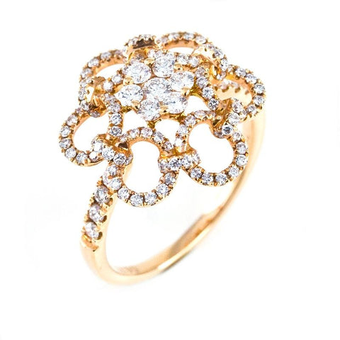 Fantasy Floral Diamond Ring - Prime Adore