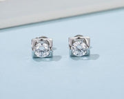 Double Heart Moissanite Earrings - Prime Adore