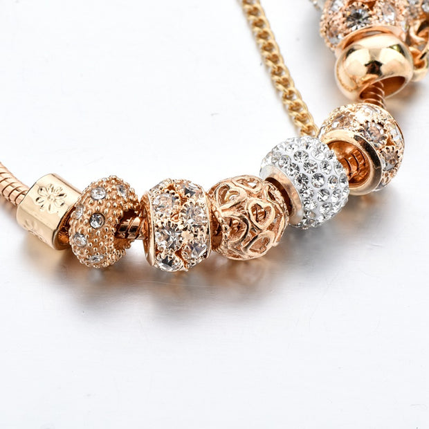 Bejeweled Bling Charm Bracelet - Prime Adore