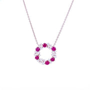 Ruby Christmas Wreath Necklace - Prime Adore
