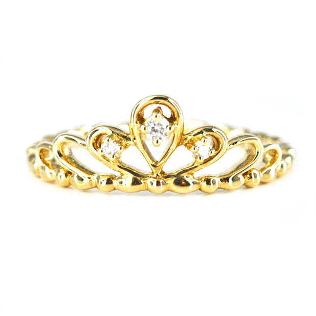 Vintage Tiara Crown Ring - Prime Adore