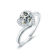 Lovely Heart Moissanite Ring - Prime Adore