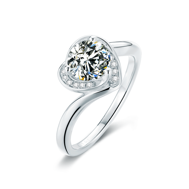 Lovely Heart Moissanite Ring - Prime Adore
