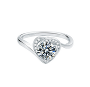 Lovely Heart Moissanite Ring - Prime Adore