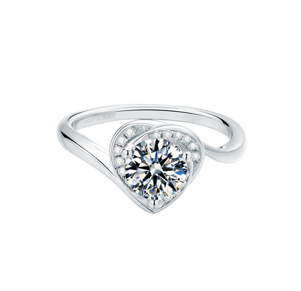 Lovely Heart Moissanite Ring - Prime Adore