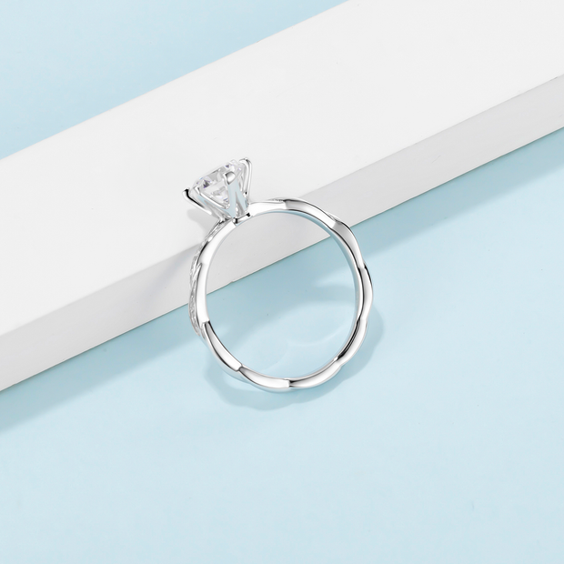 Sparkling Wave Moissanite Ring - Prime Adore