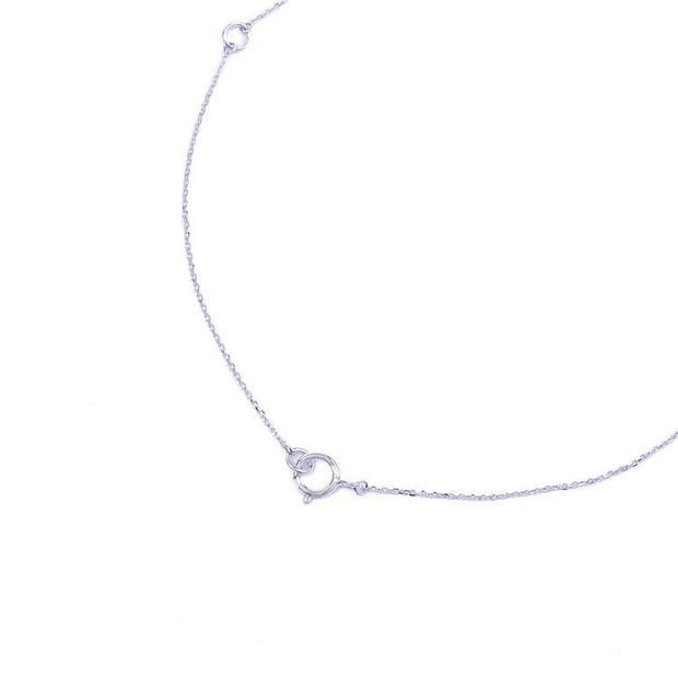 Square Sapphire Pendant Necklace - Prime Adore