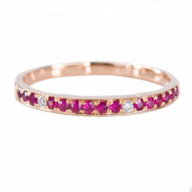 Pink Sapphire Eternity Ring - Prime Adore