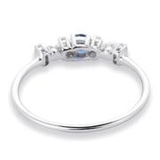 Blue Sapphire Water Pearl Ring - Prime Adore