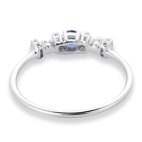 Blue Sapphire Water Pearl Ring - Prime Adore