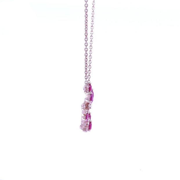 Ruby Christmas Wreath Necklace - Prime Adore