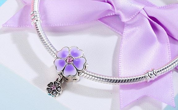 Sterling Silver Charm Variations - Purple/Pink Series - Prime Adore